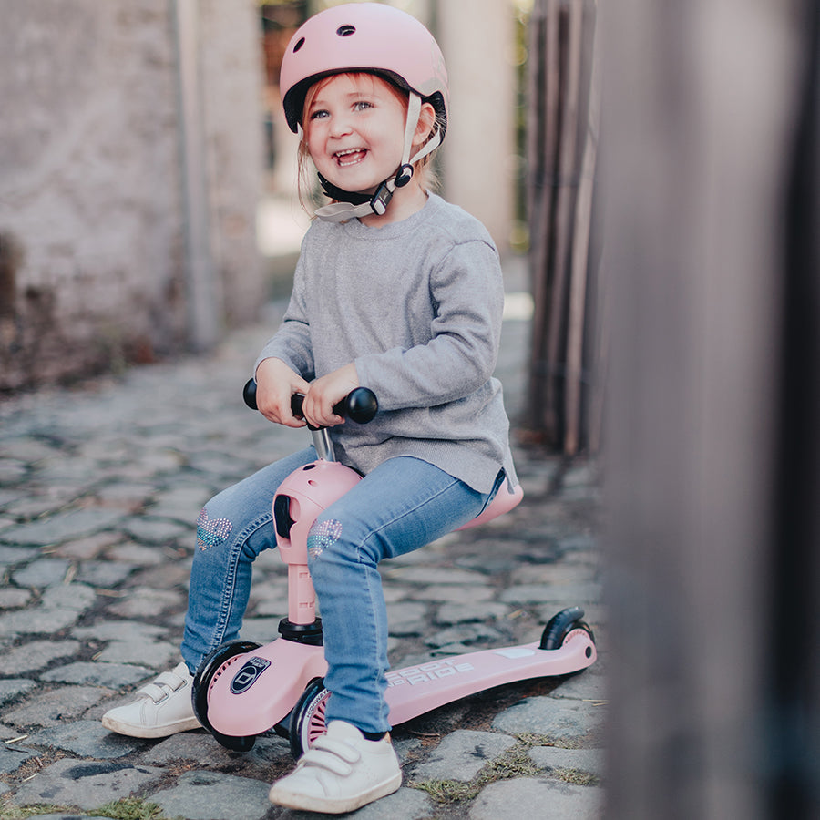SCOOT & RIDE 2-in-1 Roller Scoot and Ride Highwaykick 1: Verstellbares Kickboard mit Sitz für Kinder ab 1 Jahr