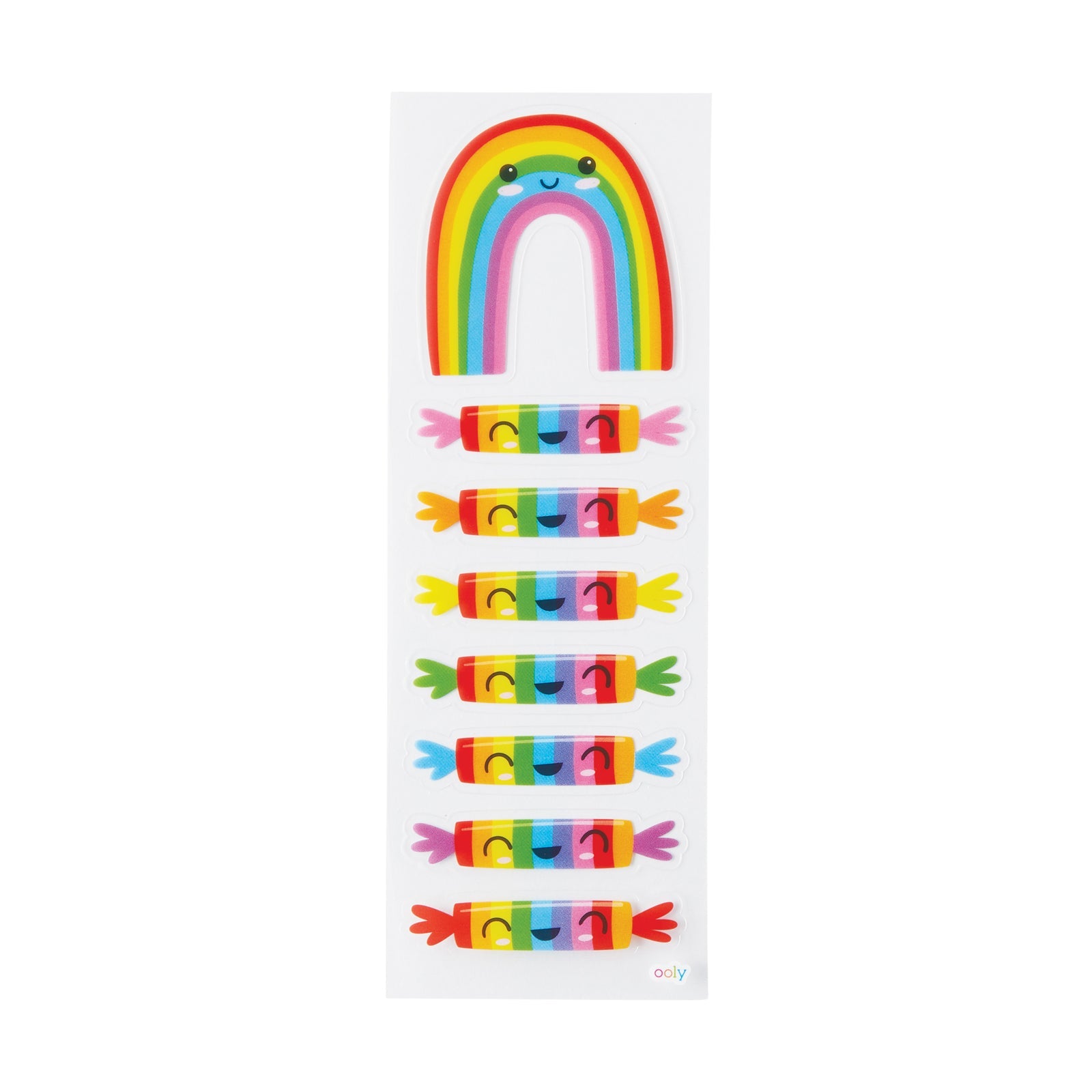 Ooly Ooly Verträumte Leckerei: Stickiville-Aufkleber - Skinny - Regenbogenkuchen