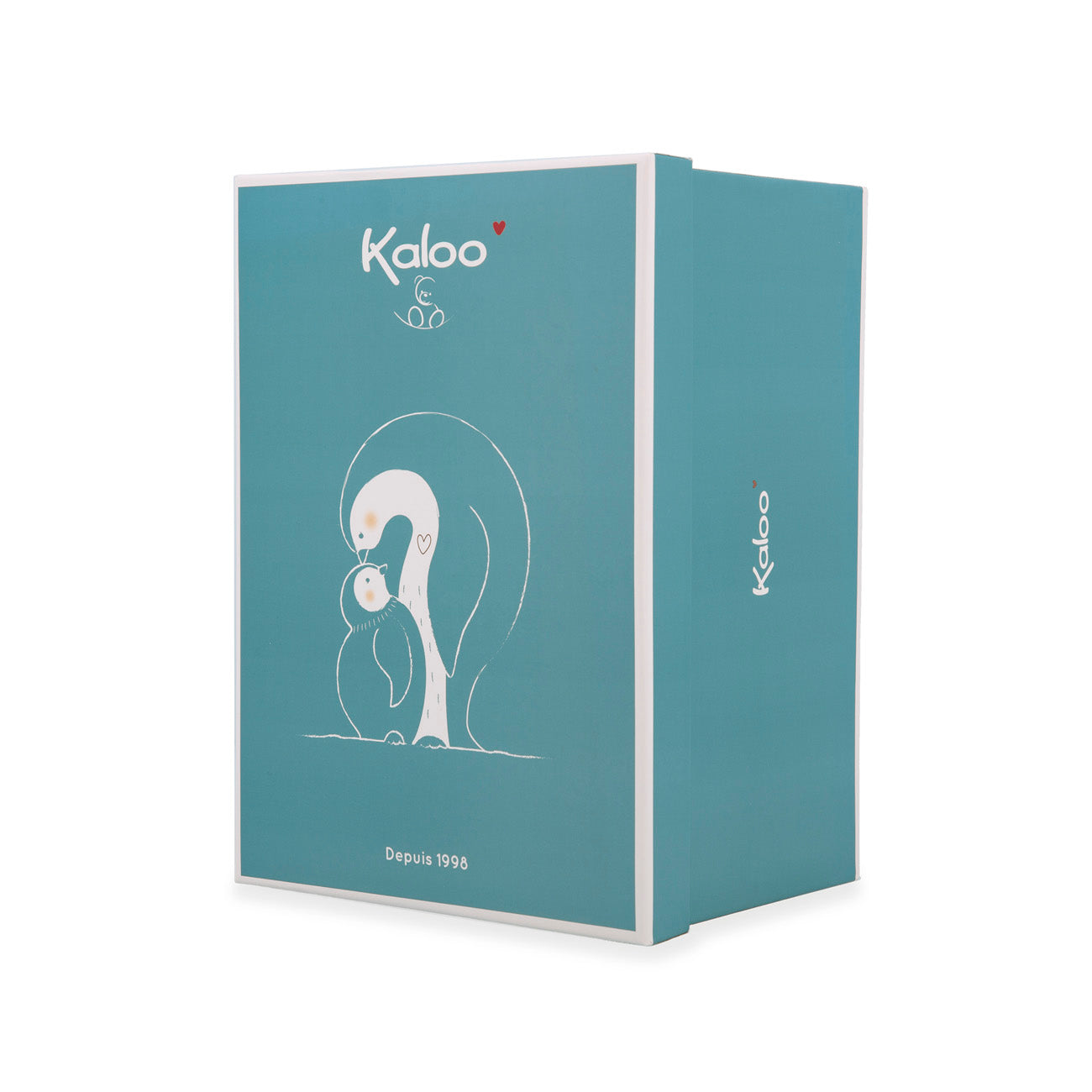 Kaloo Pinguin Blauw met recorder en witte ruis