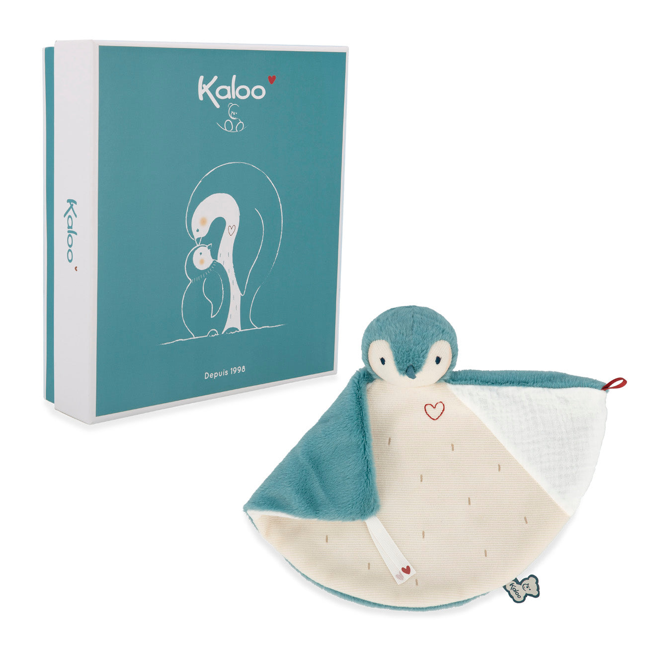 Kaloo Pinguin Groen knuffeldoek