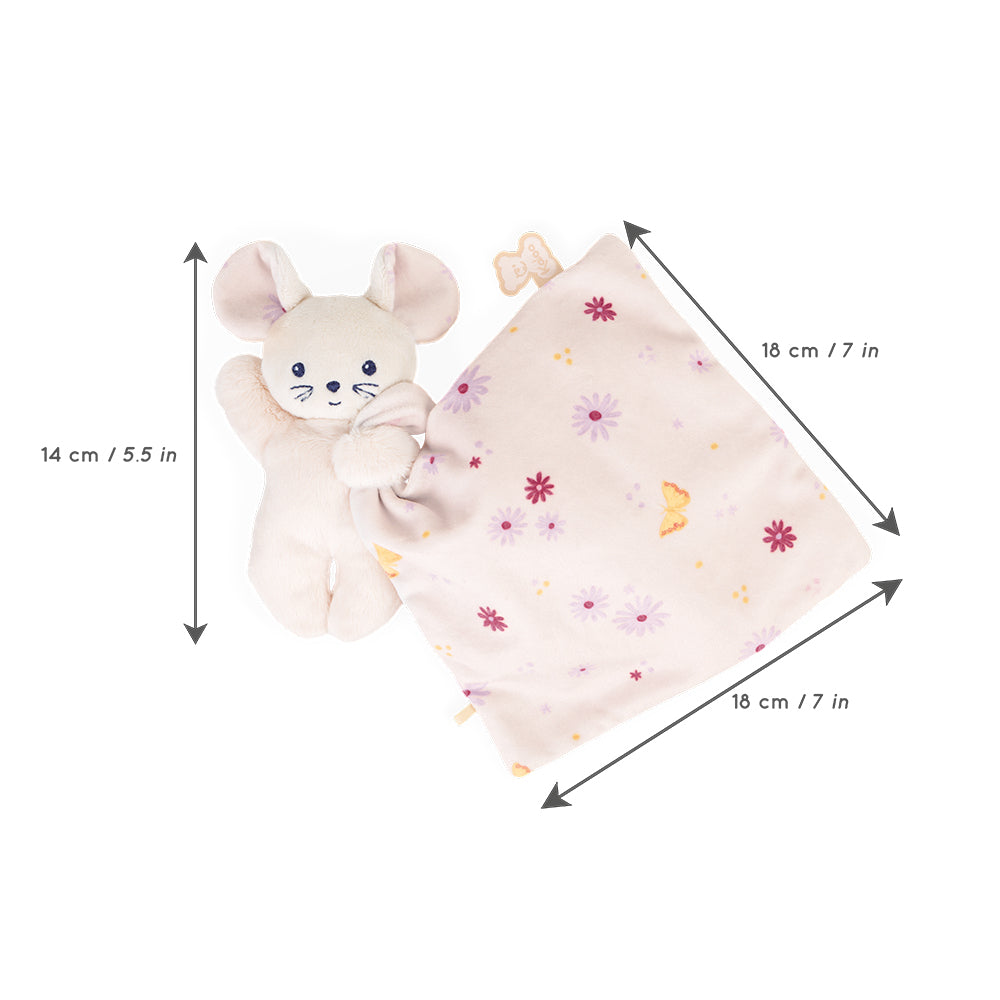 Kaloo Zarte Mausefreundin mit zauberhaftem Pastellknuddeltuch