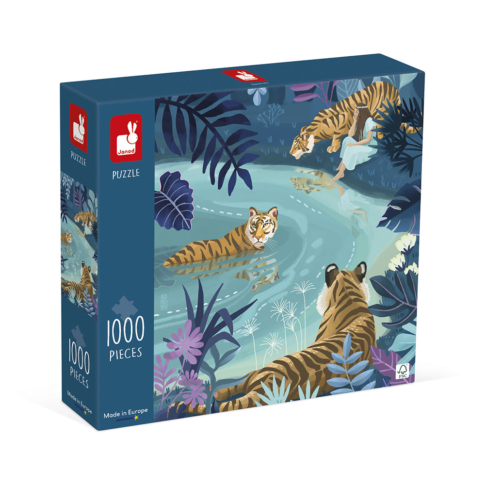 Janod Janod 1000 Teile Puzzle - Tiger-Versammlung
