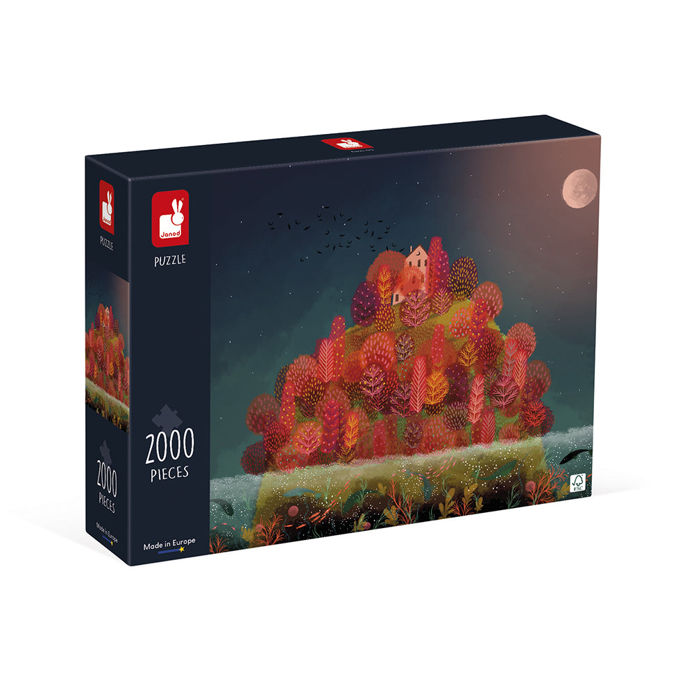 Janod Janod 2000 Teile Puzzle - Roter Herbst
