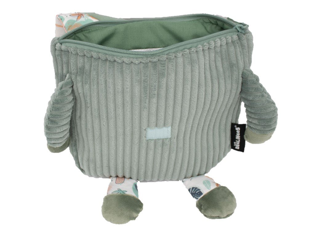 ELIS DESIGN Les Déglingos Kinderrucksack aus weichem Kord - Assortierte Tierdesigns