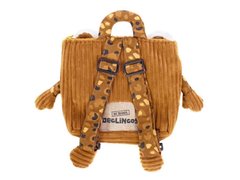 ELIS DESIGN Les Déglingos Kinderrucksack aus weichem Kord - Assortierte Tierdesigns