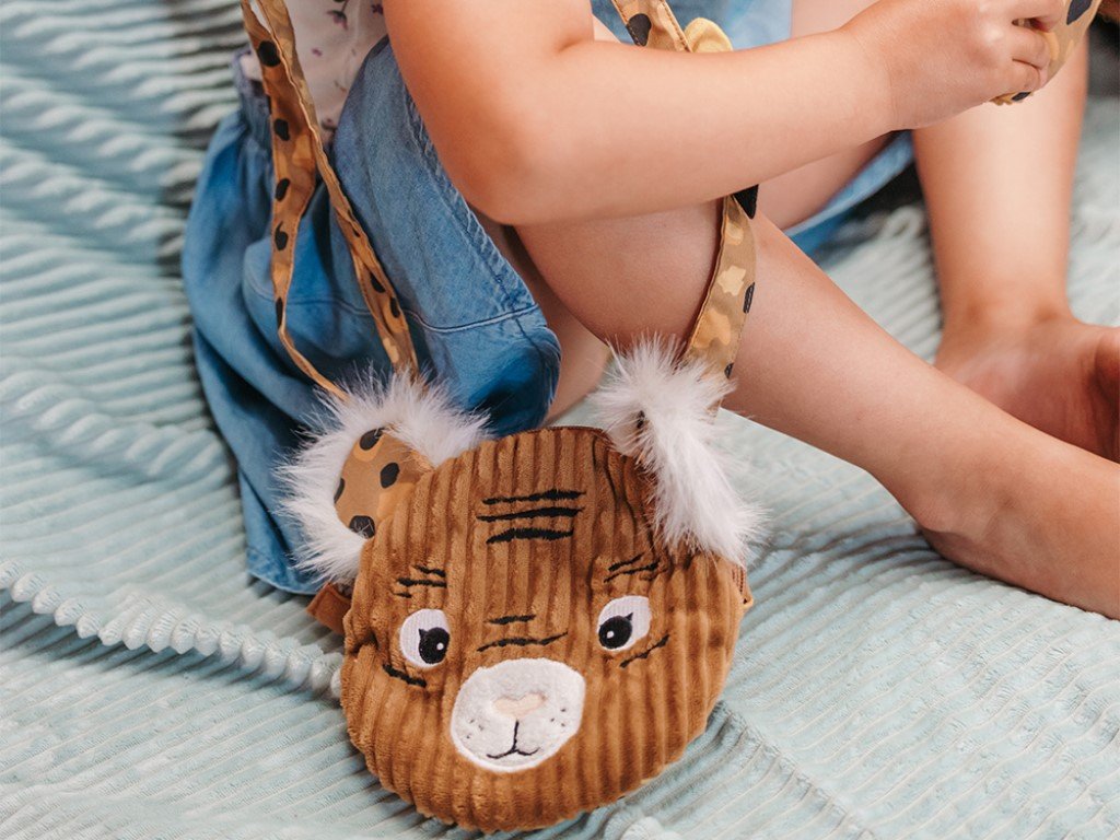 ELIS DESIGN Les Déglingos Handtasche für Kinder - Tiger