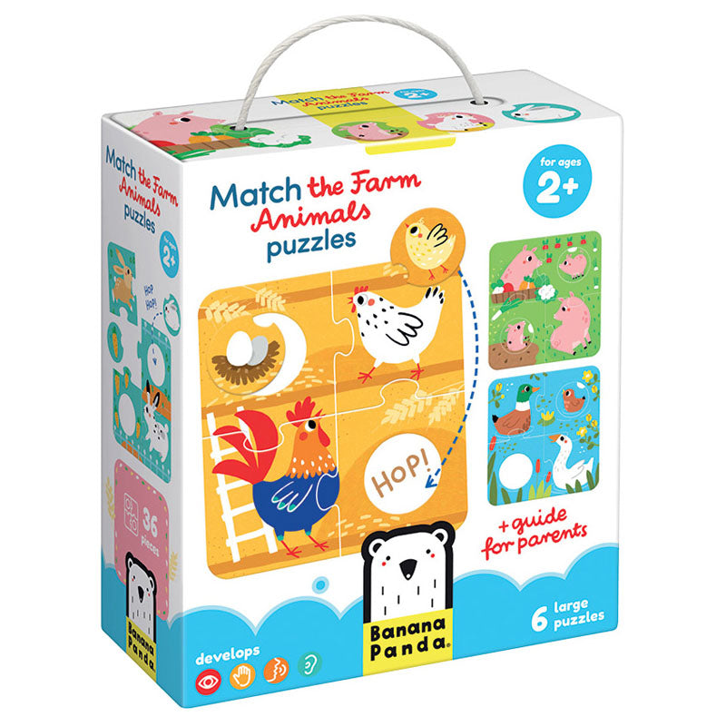 Banana Panda Banana Panda Match the Farm Animals Puzzles