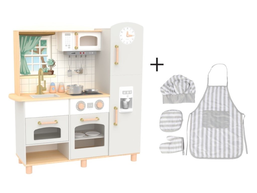 ELIS DESIGN EliNeli Premium-Holzküchen-Set für Kinder