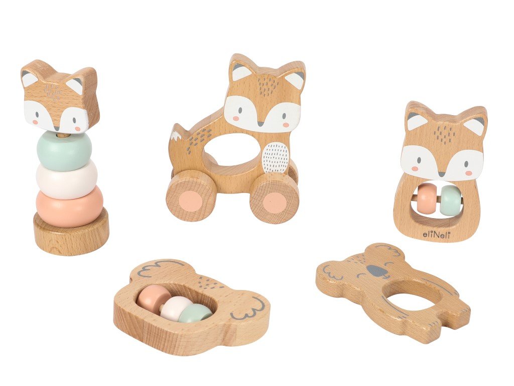 ELIS DESIGN EliNeli 5in1 Holzspielzeug - Tiere