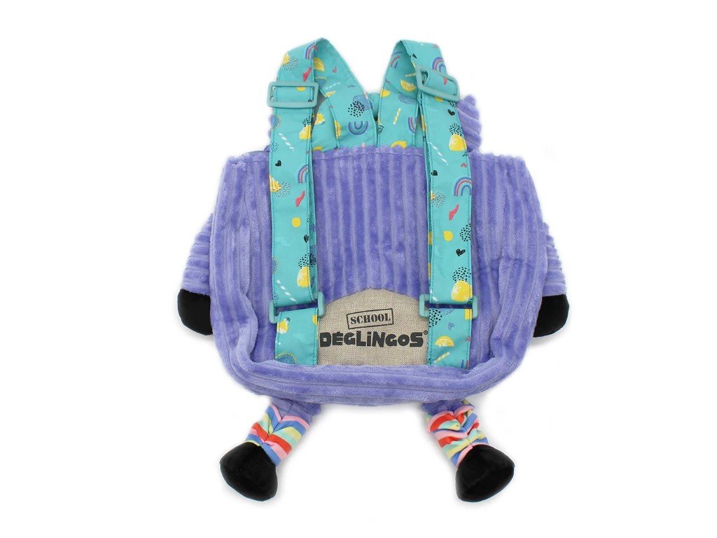 ELIS DESIGN Les Déglingos Kinderrucksack aus weichem Kord - Assortierte Tierdesigns