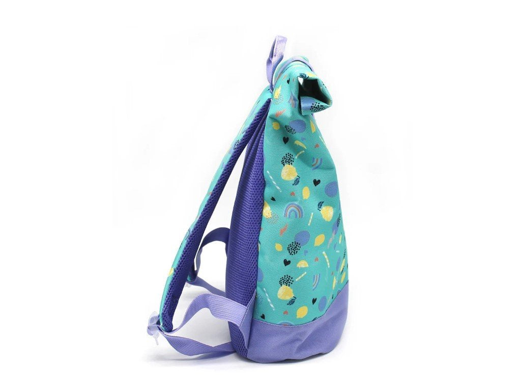 ELIS DESIGN Les Déglingos Rolltop-Rucksack für Kinder - Zebra