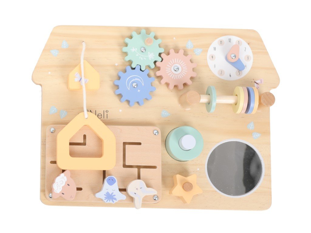 ELIS DESIGN EliNeli Activity Board - Bauernhof mit Uhren