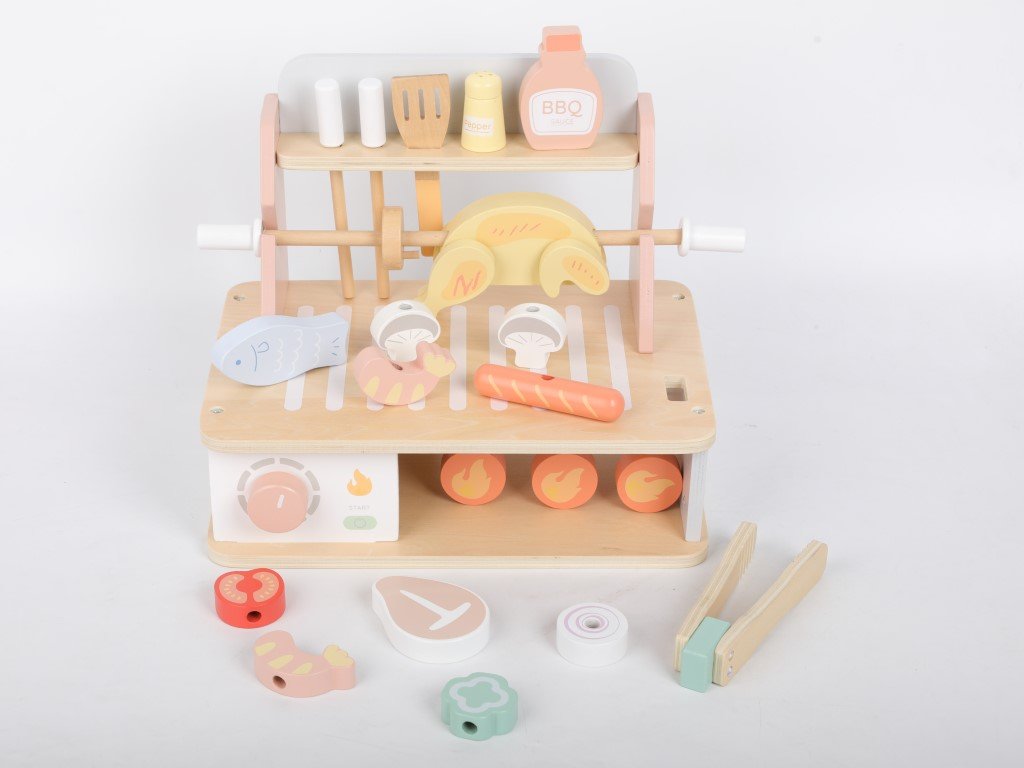 ELIS DESIGN EliNeli Hölzernes BBQ-Grill-Set für Kinder