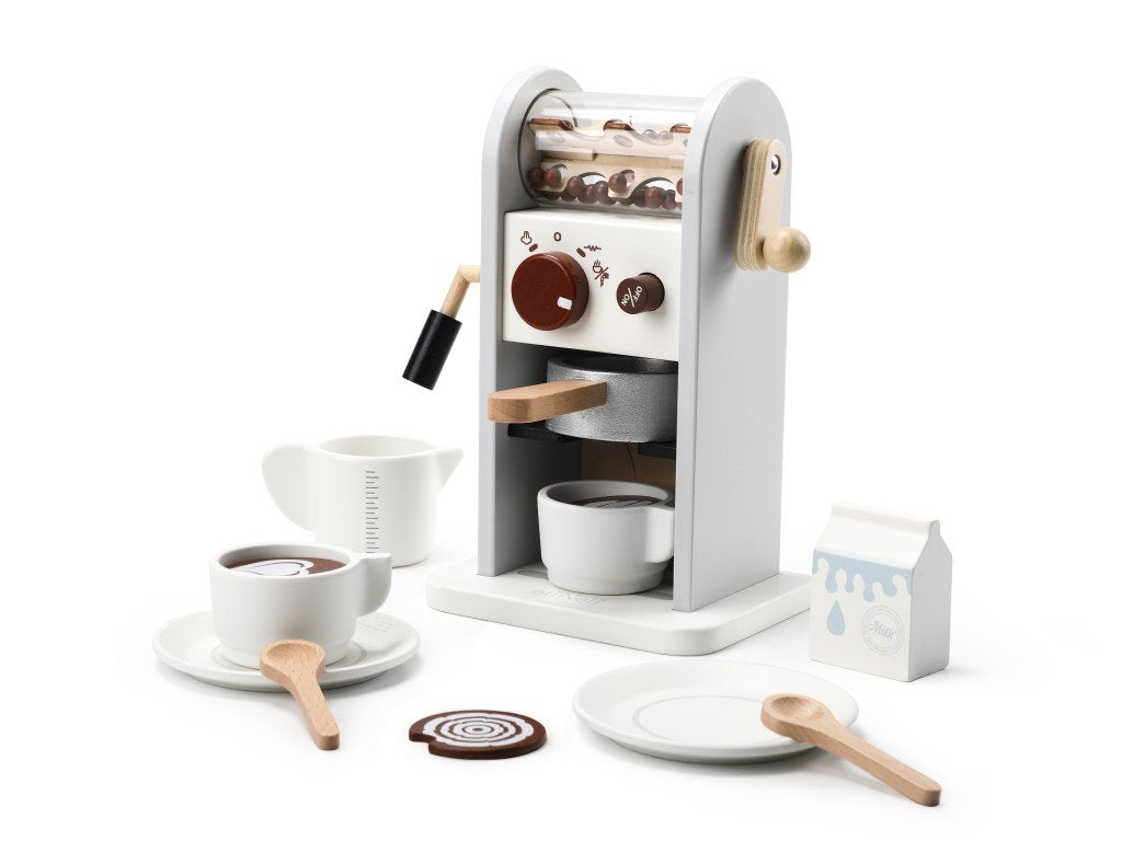 ELIS DESIGN EliNeli Hölzerne Kaffeemaschine für Kinder - Gray