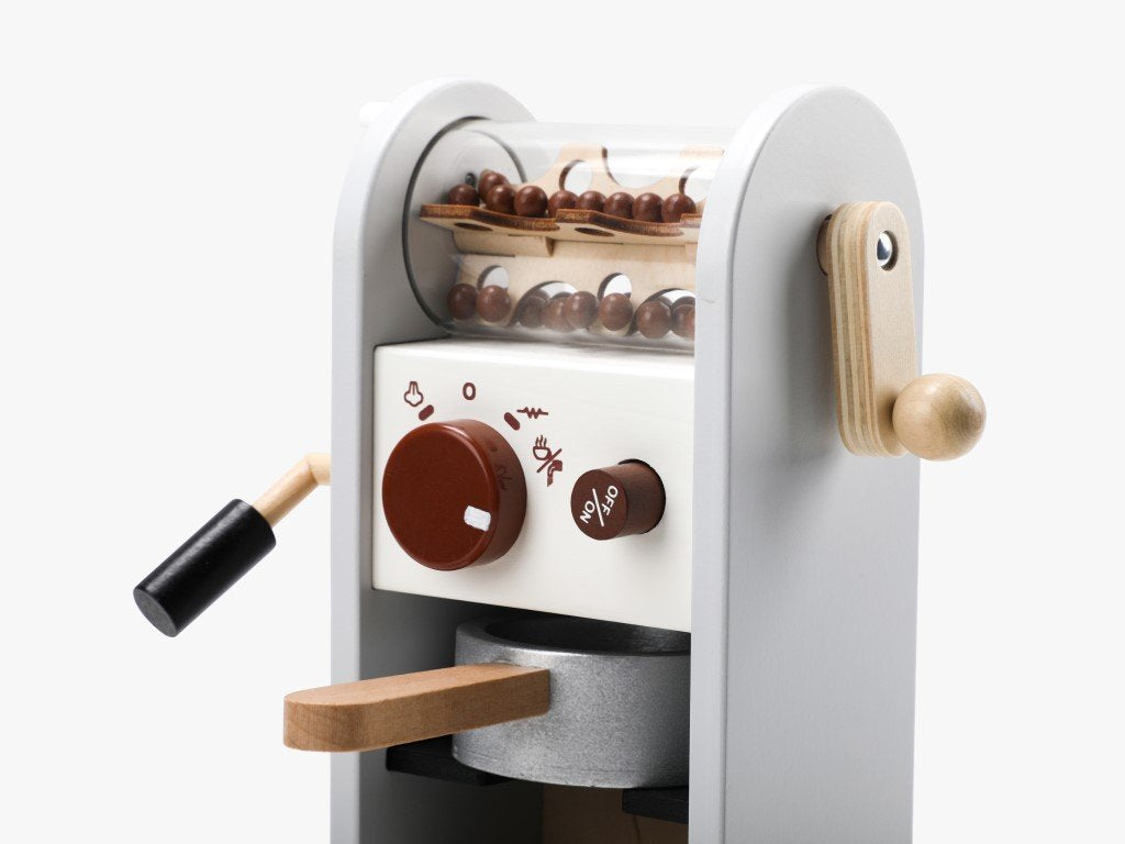 ELIS DESIGN EliNeli Hölzerne Kaffeemaschine für Kinder - Gray