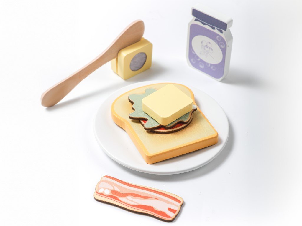 ELIS DESIGN EliNeli Holztoaster-Set für Kinder