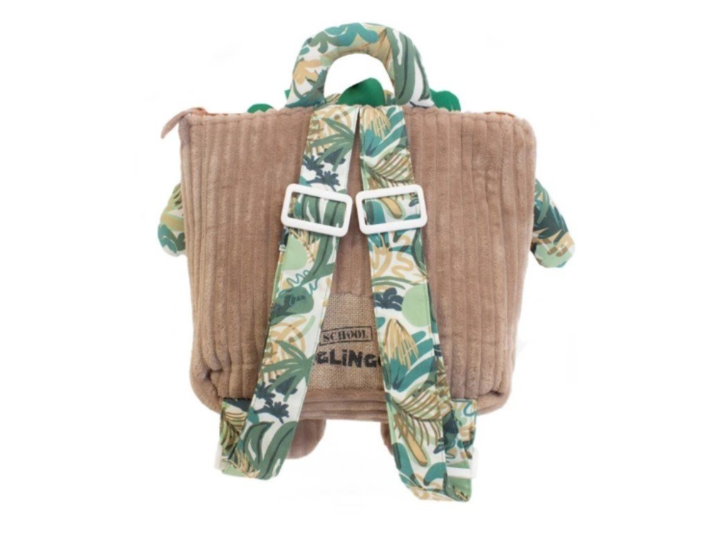 ELIS DESIGN Les Déglingos Kinderrucksack aus weichem Kord - Assortierte Tierdesigns