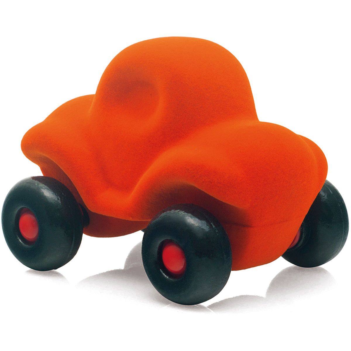 Rubbabu Kleine grappige auto oranje
