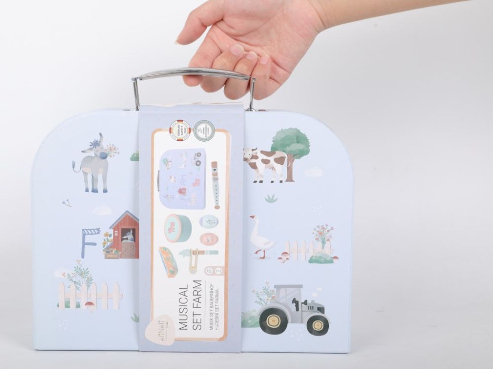 ELIS DESIGN EliNeli Musikalisches Set für Kinder - Farm