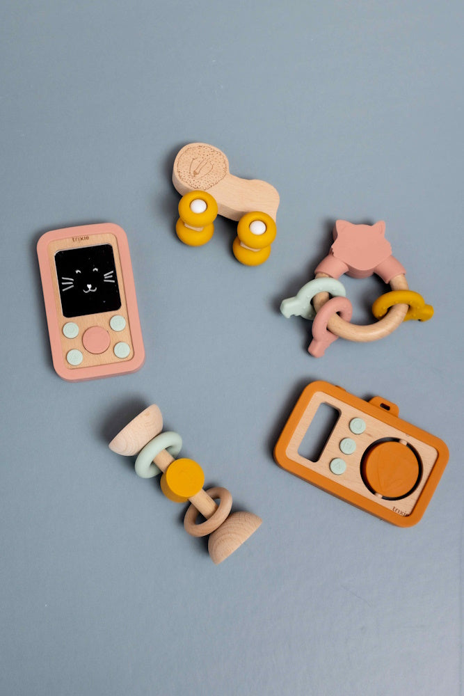 Trixie Trixie Babyphone aus Holz und Silikon - Assortierte Tierdesigns