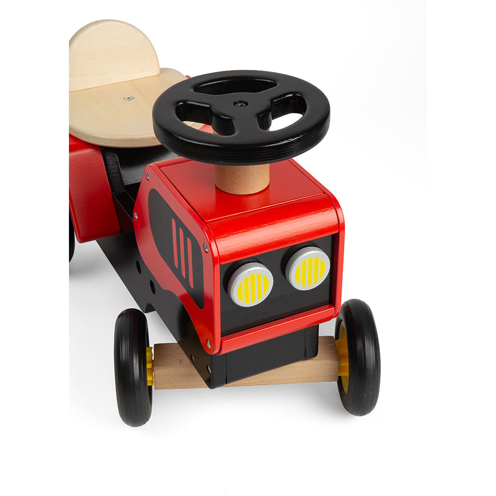 Bigjigs Toys Bigjigs Toys Aufsitztraktor aus Holz