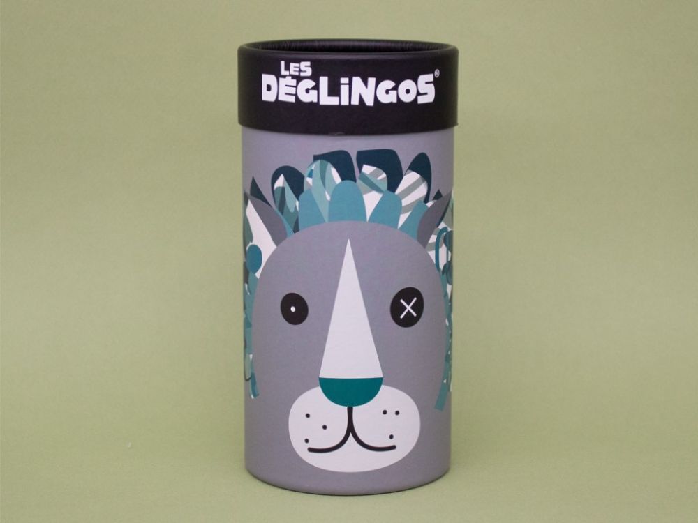 ELIS DESIGN Les Déglingos Kleines Plüschtier in Geschenkbox - Assortierte Tierdesigns