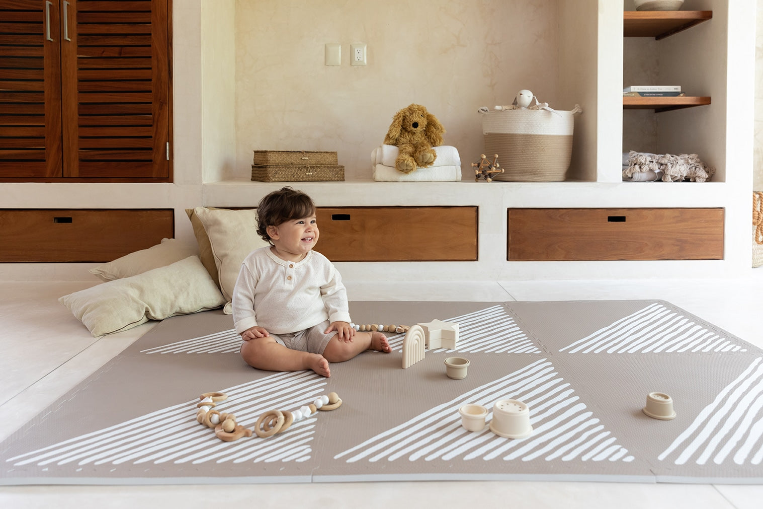 Toddlekind Toddlekind Prettier Playmats - Sandy Lines