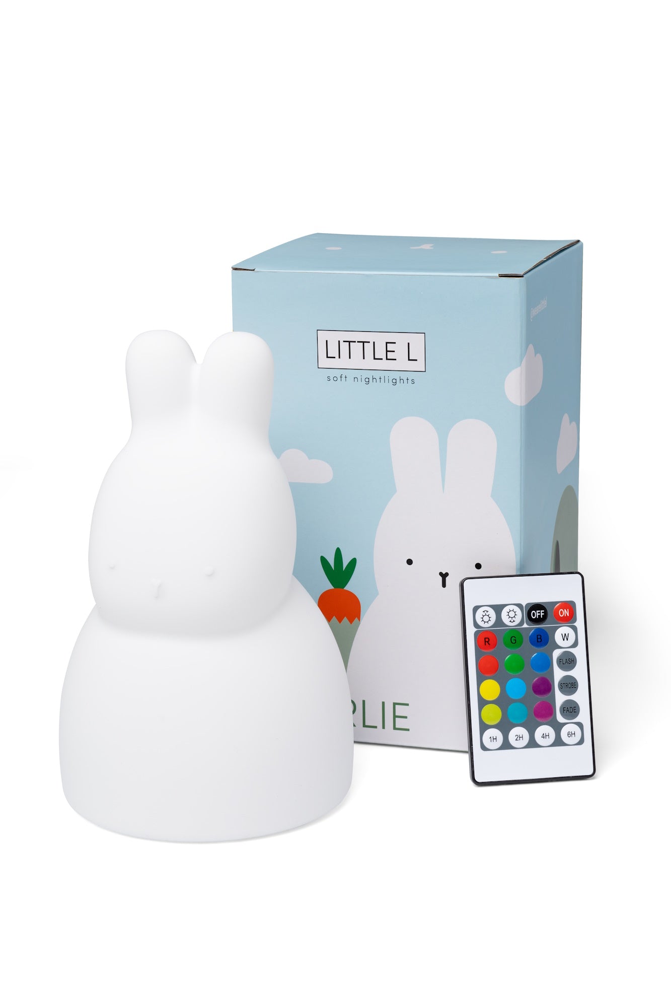 LITTLE L LITTLE L Sanftes Nachtlicht mit Fernbedienung - CHARLIE Rabbit