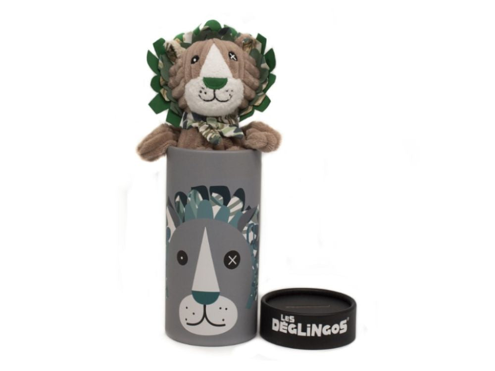 ELIS DESIGN Les Déglingos Kleines Plüschtier in Geschenkbox - Assortierte Tierdesigns