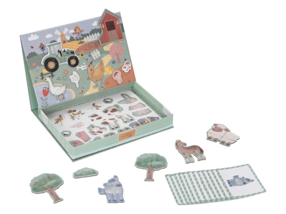 ELIS DESIGN EliNeli Magnetisches Puzzle für Kinder - Farm