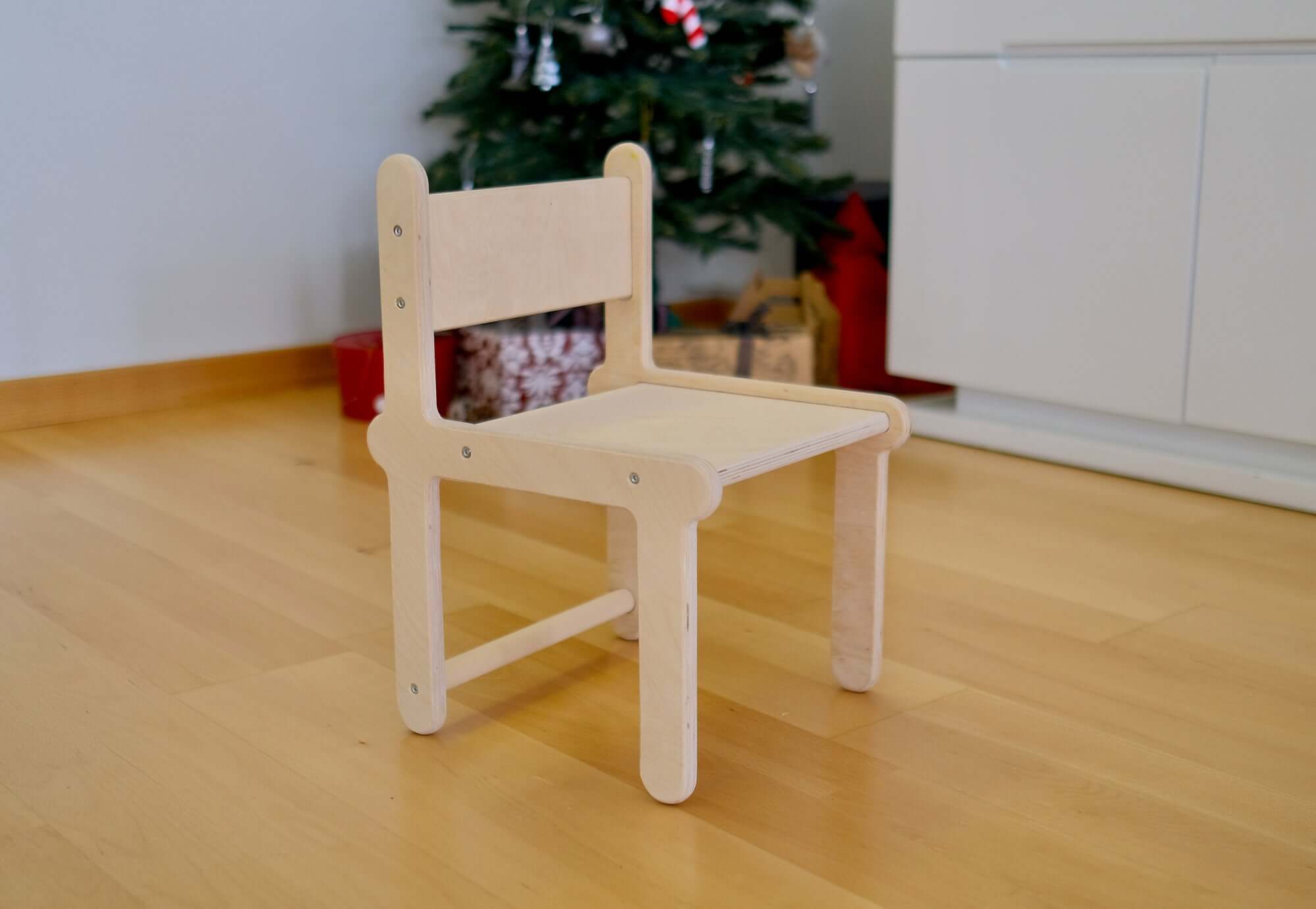 kidodido kidodido Montessori-Set aus Holz - Kletterdreieck / Tragbarer Tisch / Stuhl