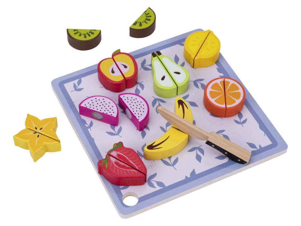 Elis Design Holz Obst zum Schneiden | das Küchenspielzeug für Kinder