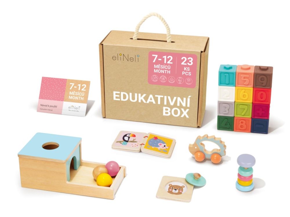 ELIS DESIGN Lernbox 2 | Lernspielzeug Set für Babys | 7-12M