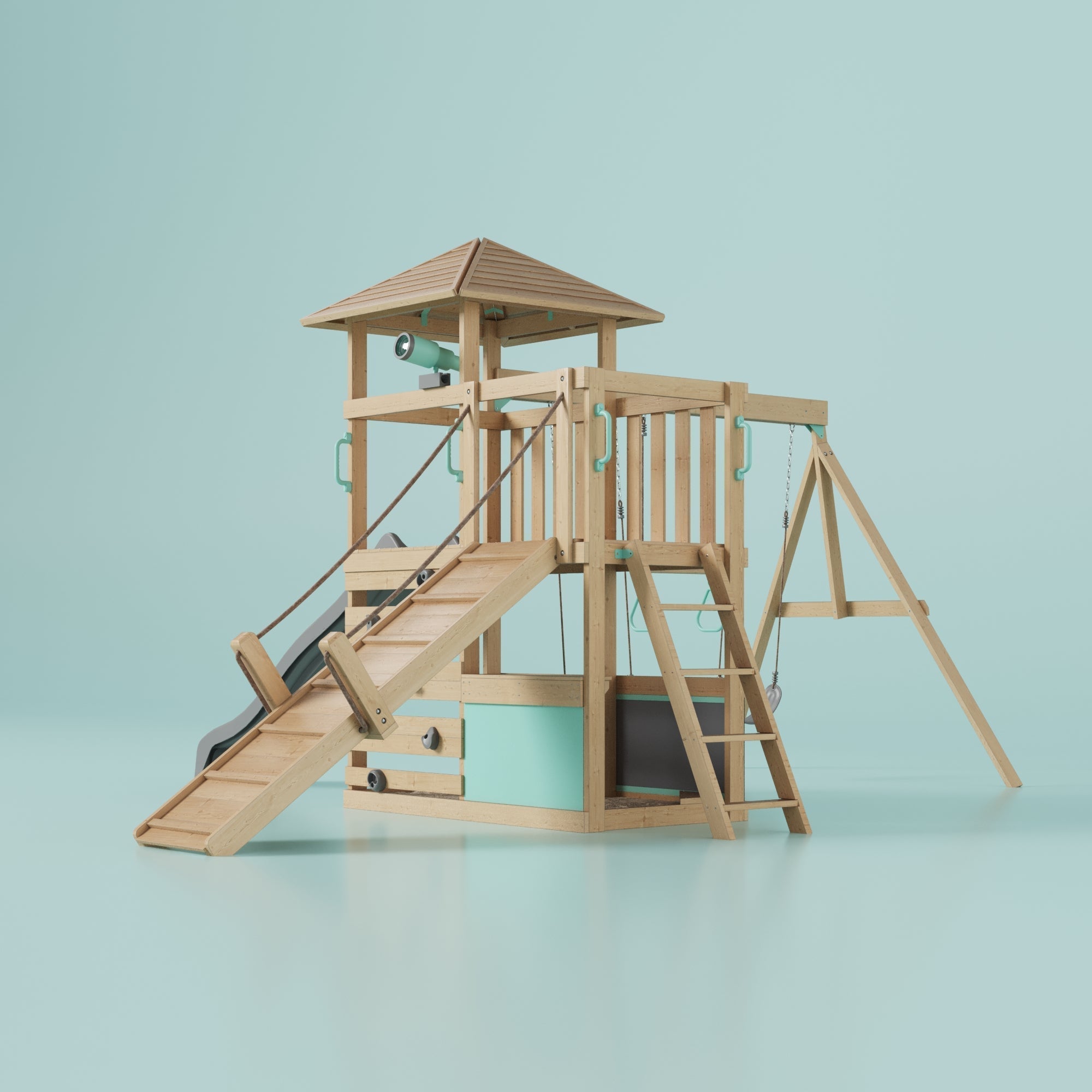 Petit Seal Spielturm Summer Lookout Naturfarbe: Dein Garten wird zum Erlebnisspielplatz