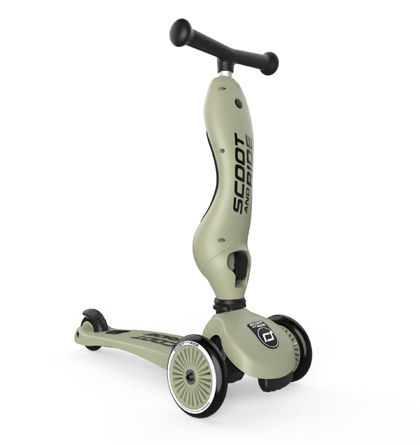 Scoot & Ride 2-in-1 Roller / Laufrad / Scooter - Olive