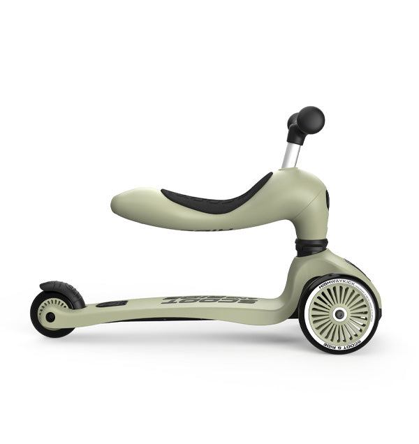 Scoot & Ride 2-in-1 Roller / Laufrad / Scooter - Olive