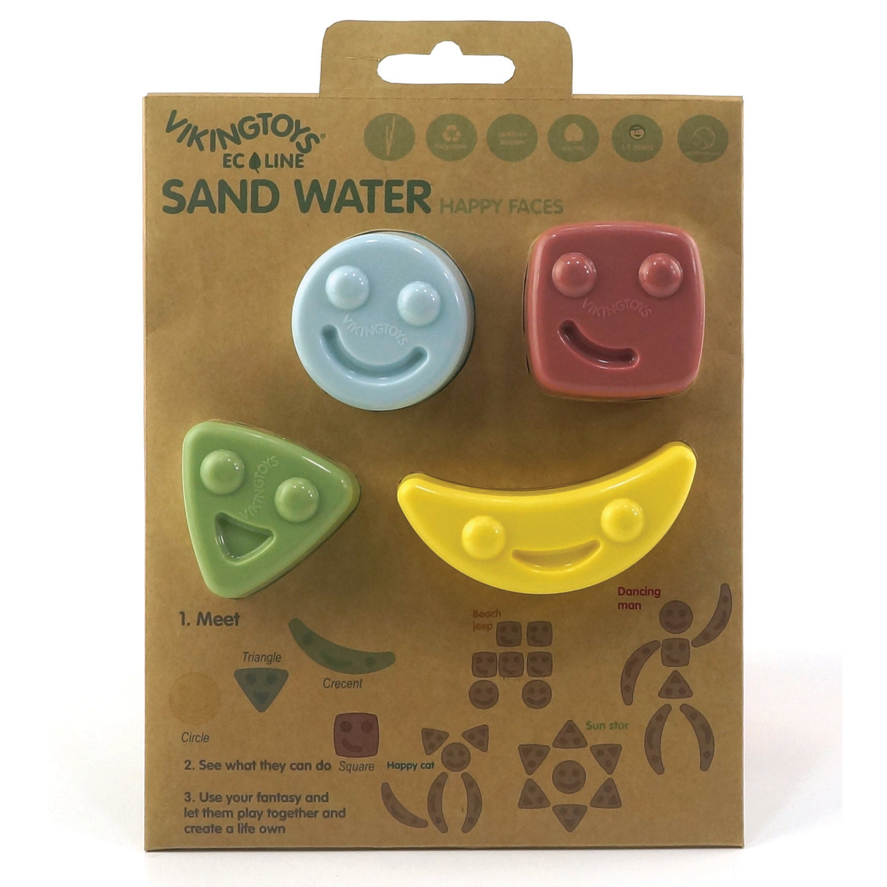 Viking Toys Viking Toys Ecoline Sand- und Wasserspielzeug - Glückliche Gesichter