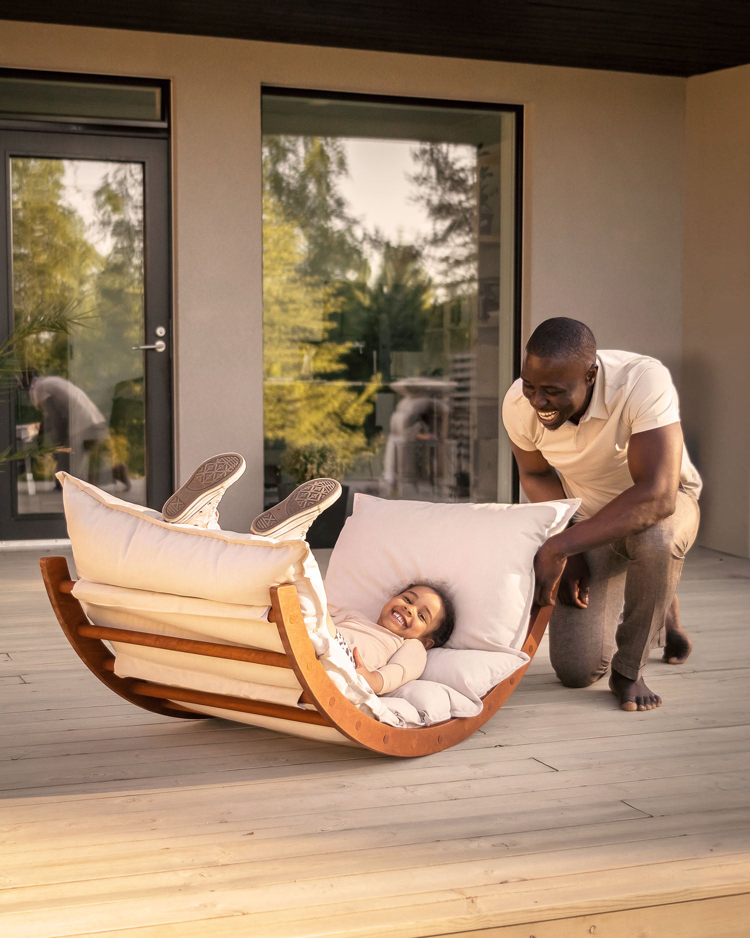 FitWood FitWood LAAKSO Outdoor Lounger - Brown