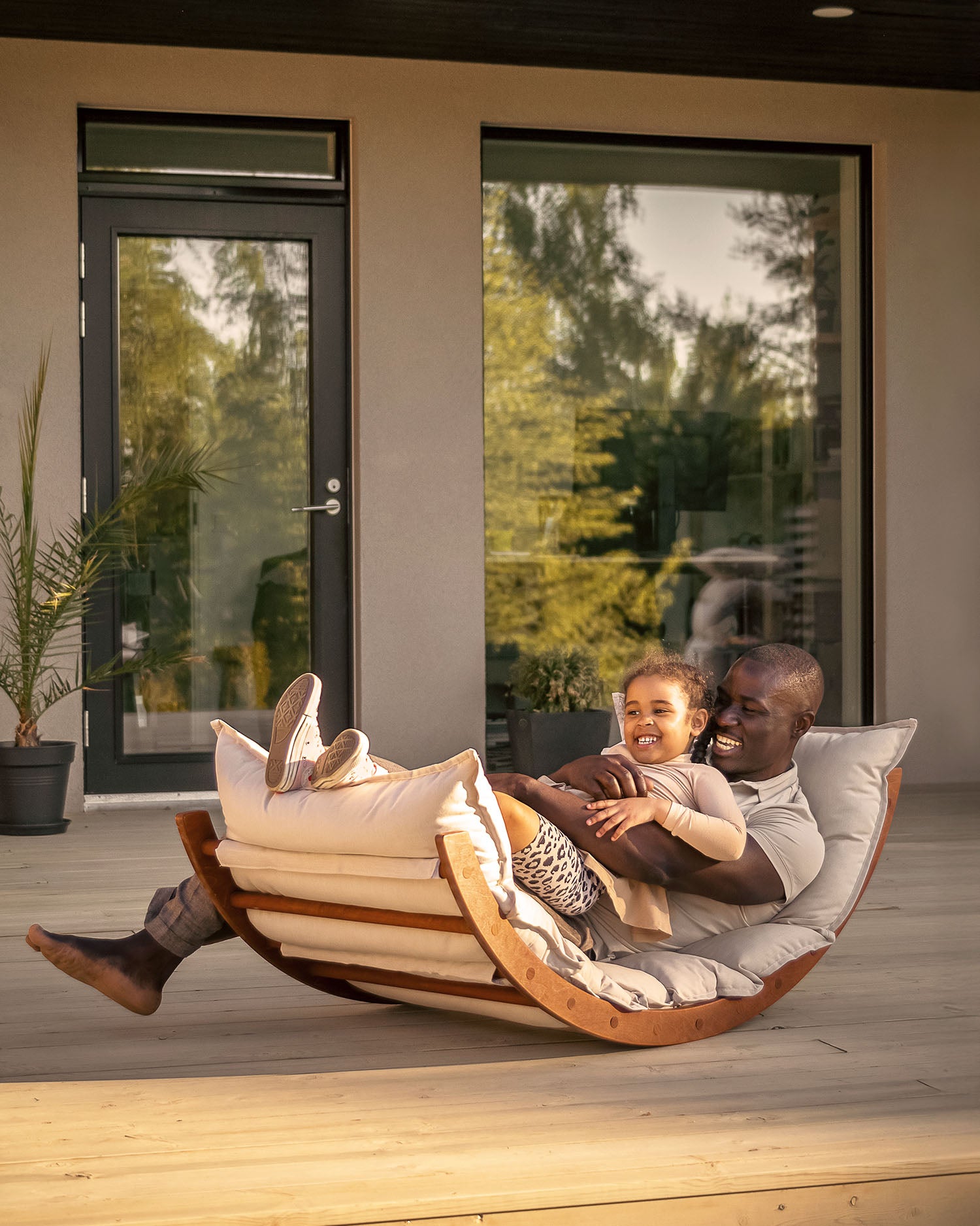 FitWood FitWood LAAKSO Outdoor Lounger - Brown