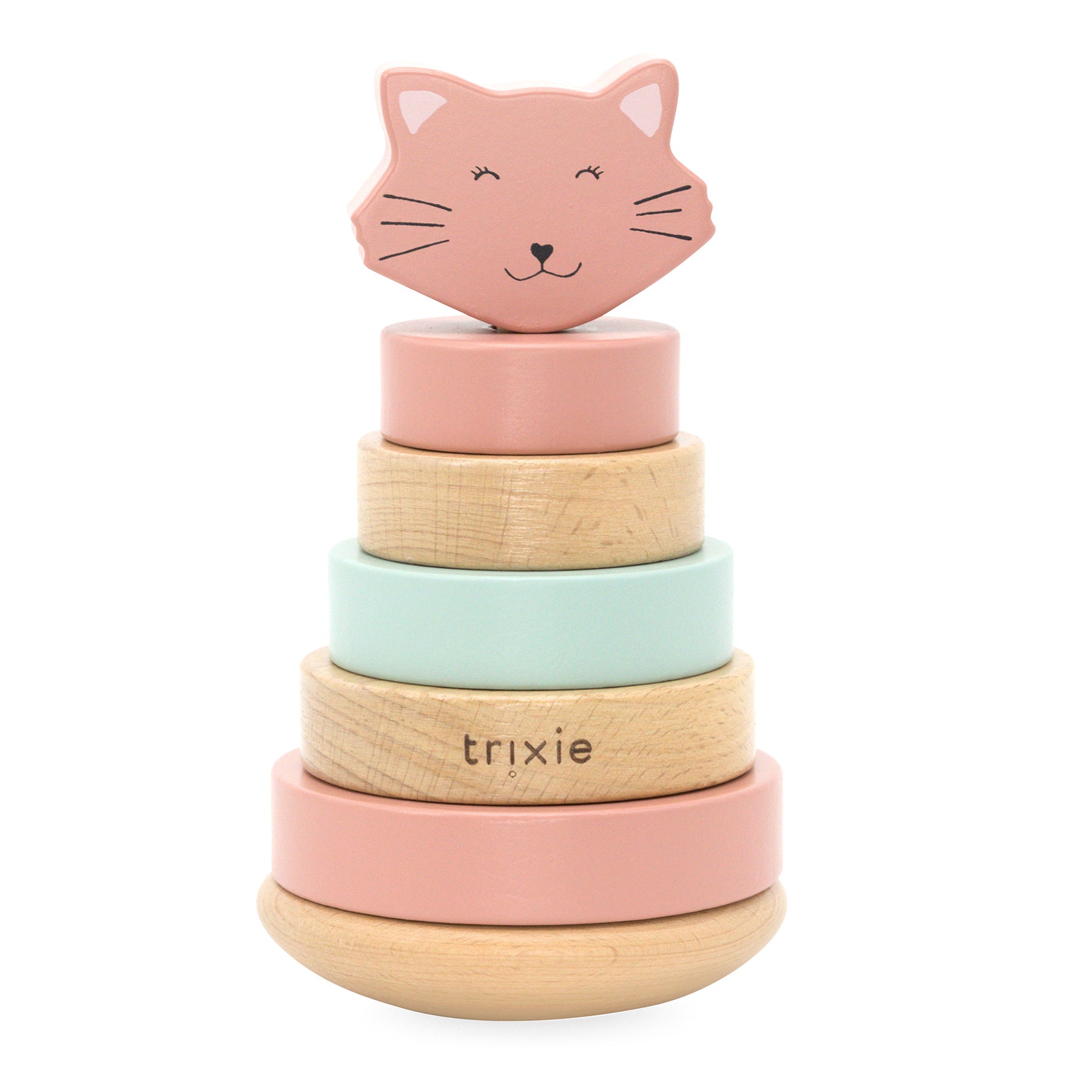 Trixie Trixie Stapelspielzeug aus Holz - Assortierte Tierdesigns