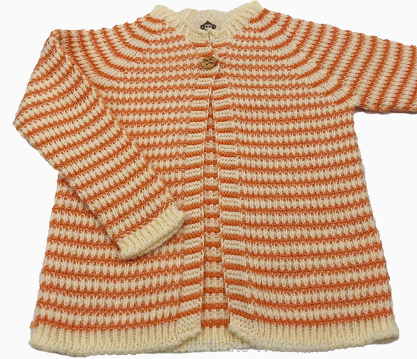 Orange-rohe Jacke - Petit Seal