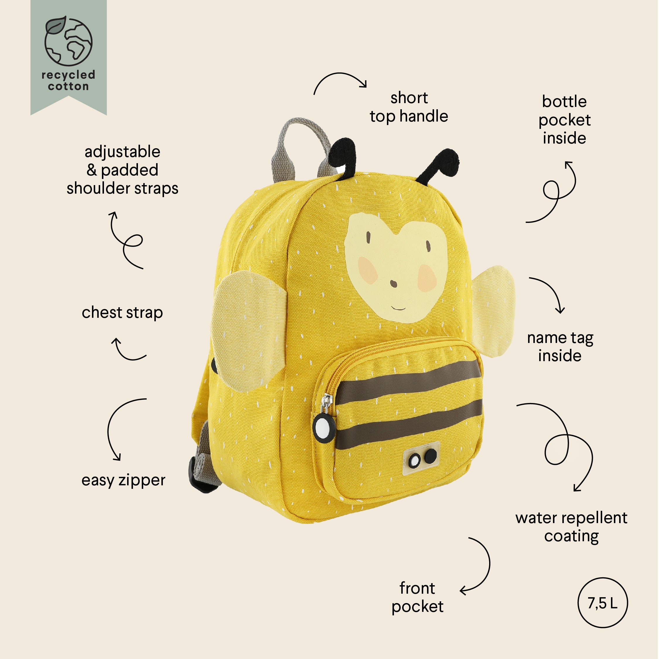 Trixie Trixie Kinder-Rucksack - Assortierte Tierdesigns