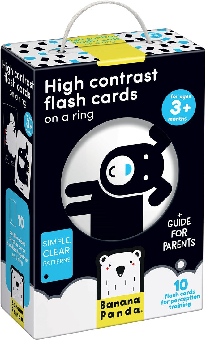 Banana Panda Banana Panda High Contrast Flash Cards on a Ring - 3 months+