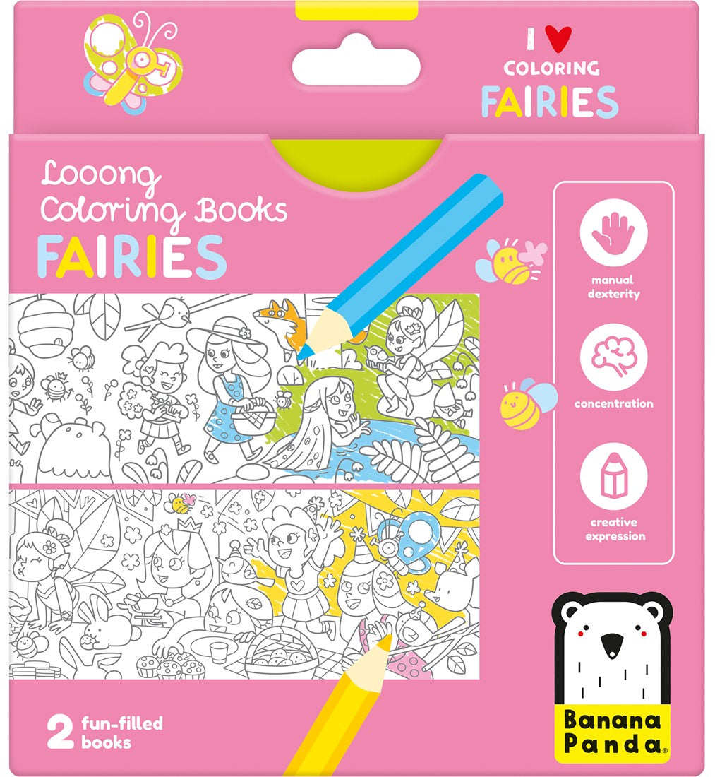 Banana Panda Banana Panda Looong Coloring Books - FAIRIES