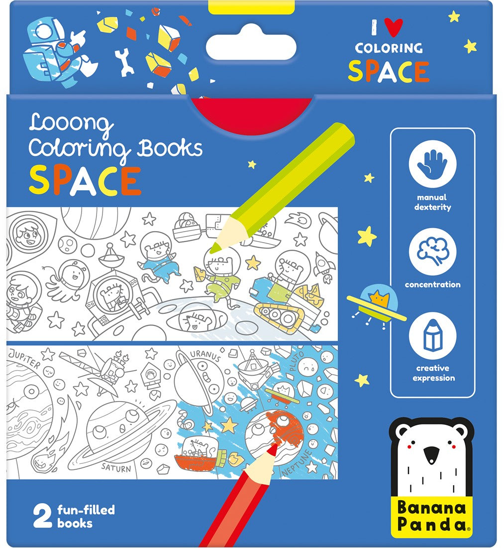 Banana Panda Banana Panda Looong Coloring Books - SPACE