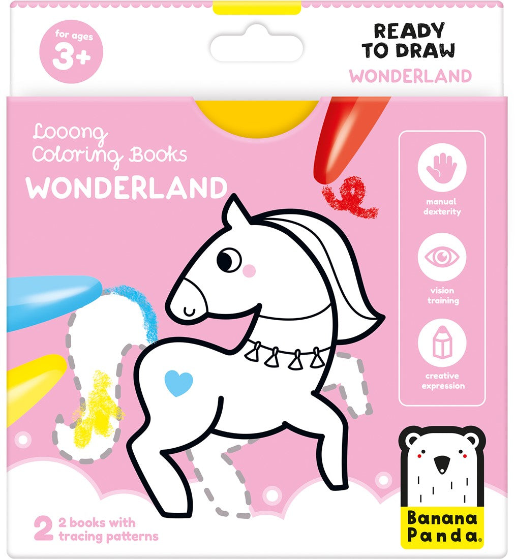 Banana Panda Banana Panda Looong Coloring Books READY TO DRAW - Wonderland