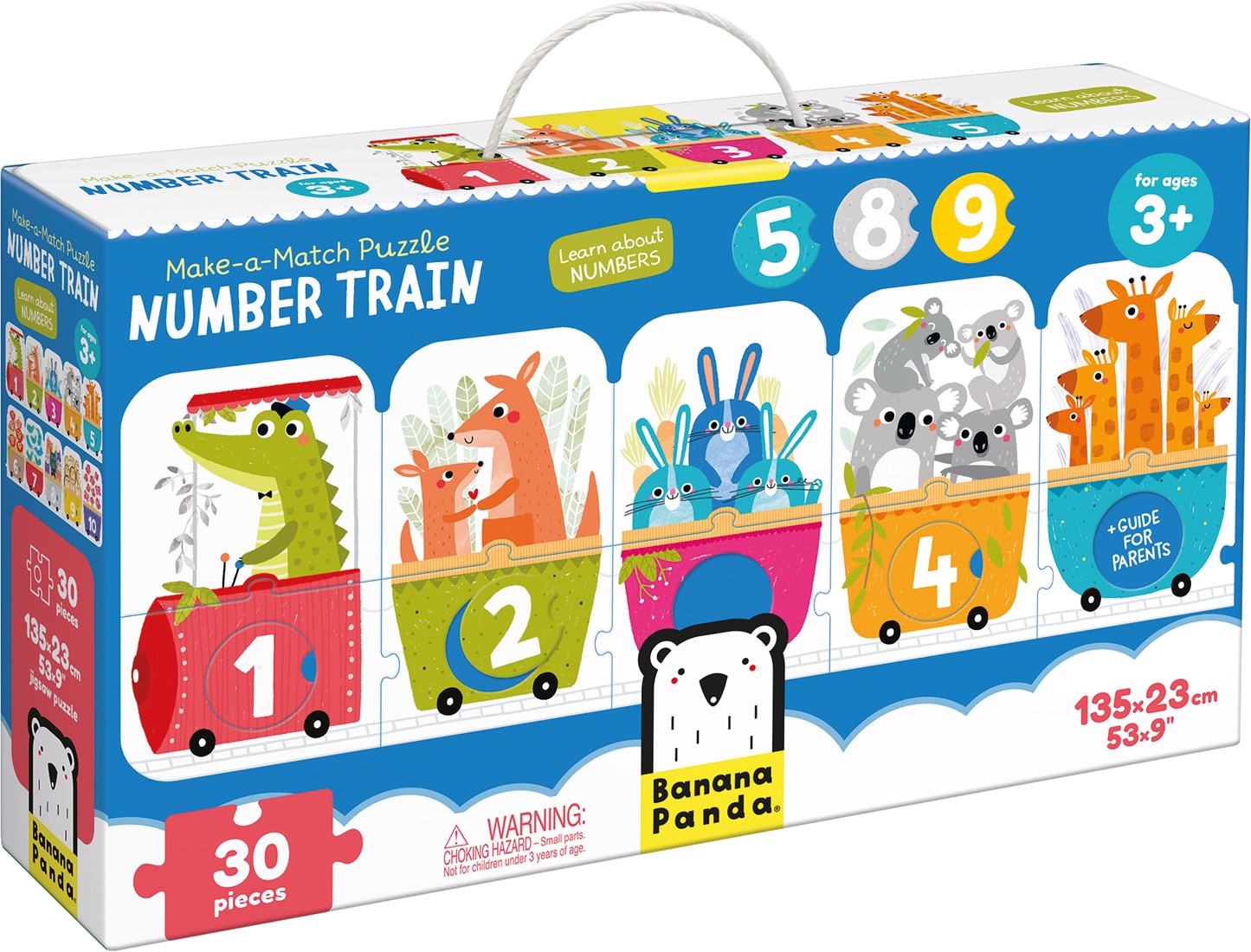 Banana Panda Banana Panda Make-a-Match Puzzle - NUMBER TRAIN