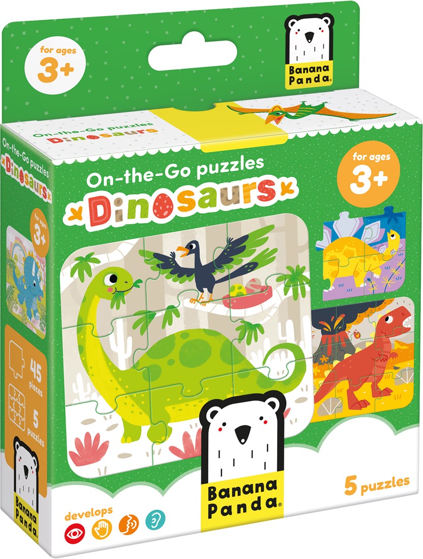 Banana Panda Banana Panda On-the-Go Puzzles - DINOSAURS