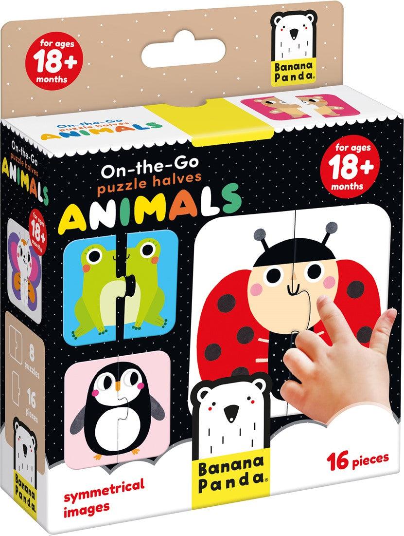 Banana Panda Banana Panda On-the-Go Puzzle Halves - ANIMALS