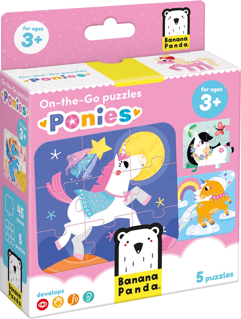 Banana Panda Banana Panda On-the-Go Puzzles - PONIES